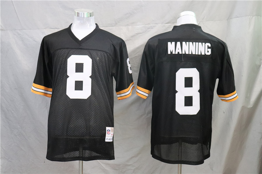 Men's New Orleans Saints Archie Manning Mitchell & Ness Black Legacy Jersey